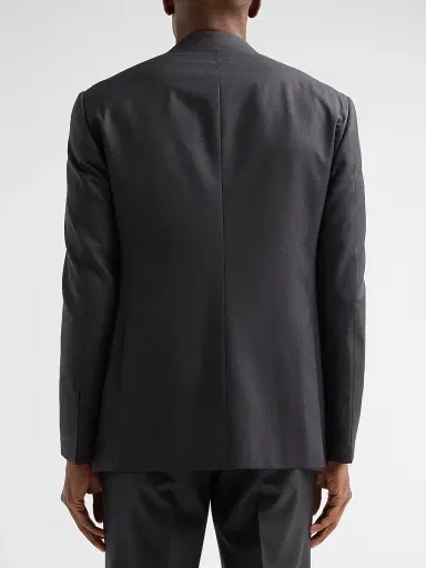 Giorgio Armani Men's Zig-Zag Textured Wool Suit - Anthracite | Thumbnail 5