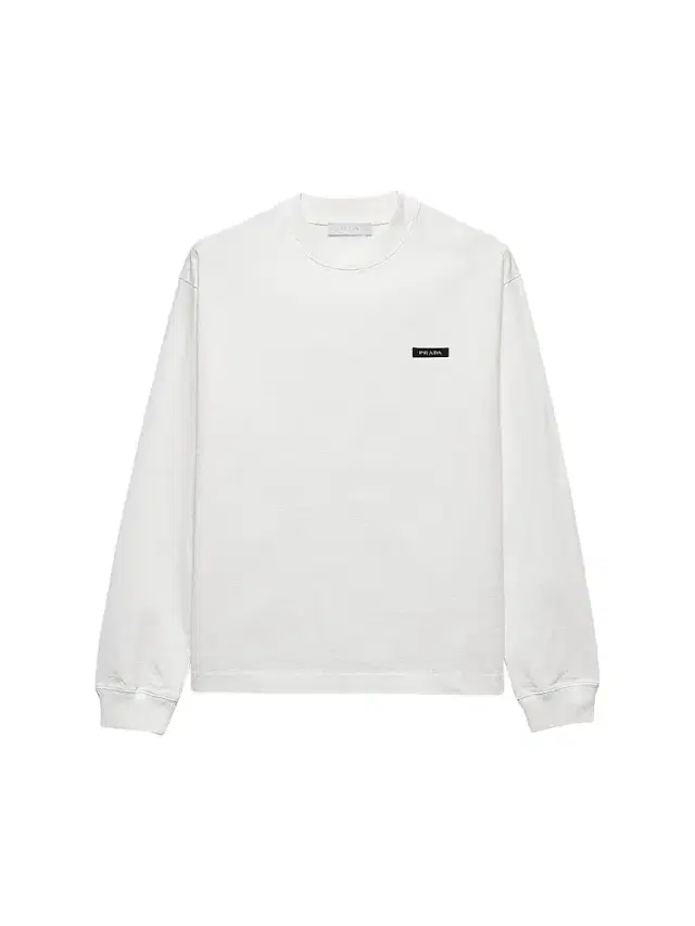 Prada Men's Long-Sleeved Cotton T-Shirt - White
