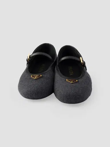 Prada Women's Fabric Ballerinas | Thumbnail 2 Prada Women's Fabric Ballerinas | Thumbnail 2
