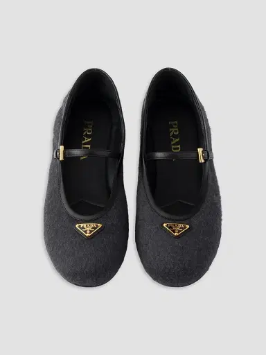 Prada Women's Fabric Ballerinas | Thumbnail 4 Prada Women's Fabric Ballerinas | Thumbnail 4