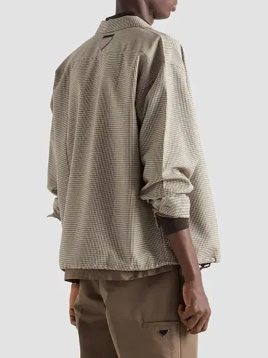 Prada Men's Wool Shirt - Beige Khaki - Size Medium | Thumbnail 4 Prada Men's Wool Shirt - Beige Khaki - Size Medium | Thumbnail 4