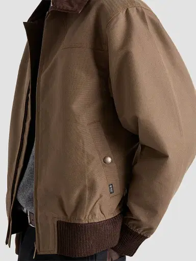 Prada Men's Denim Blouson Jacket - Brown | Thumbnail 4 Prada Men's Denim Blouson Jacket - Brown | Thumbnail 4