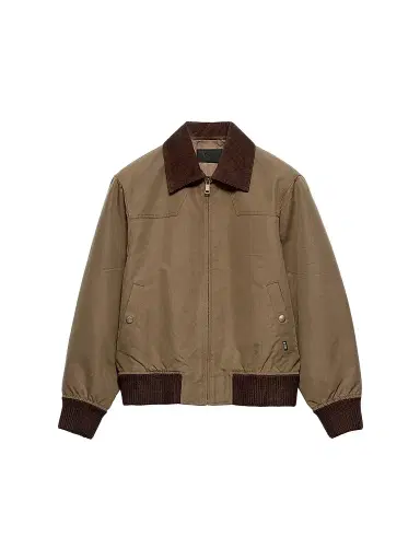 Prada Men's Denim Blouson Jacket - Brown | Thumbnail 1 Prada Men's Denim Blouson Jacket - Brown | Thumbnail 1
