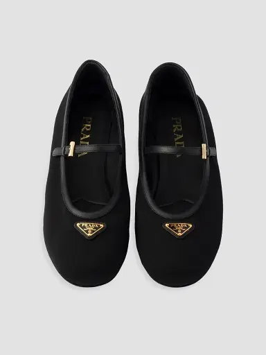 Prada Women's Fabric Ballerinas - Black | Thumbnail 2
