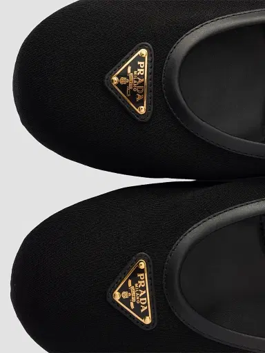 Prada Women's Fabric Ballerinas - Black | Thumbnail 4