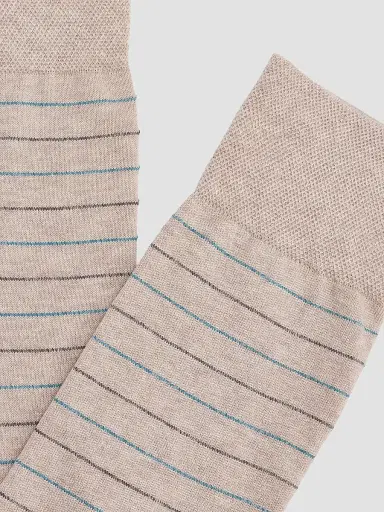 Marcoliani Men's City Striped Cotton-Nylon Socks | Thumbnail 2 Marcoliani Men's City Striped Cotton-Nylon Socks | Thumbnail 2