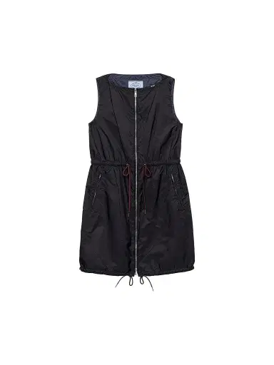 Prada Women's Lightweight Nylon Mini-Dress - Black - Size 10 | Thumbnail 1