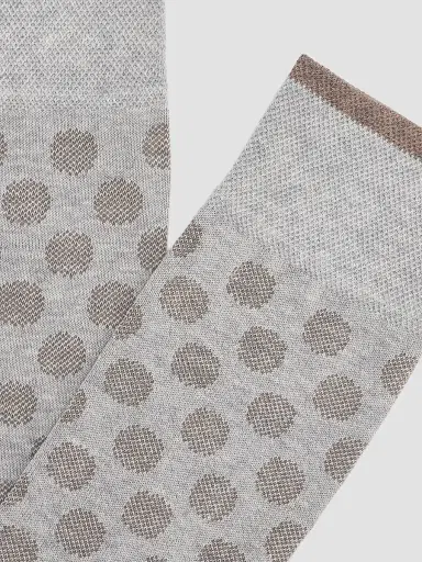 Marcoliani Men's Jacquard Dot Cotton-Nylon Socks | Thumbnail 2