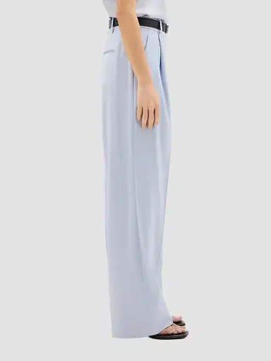 Another Tomorrow Women's Relaxed Wide Leg Pants - Sky - Size 12 | Thumbnail 4 Another Tomorrow Women's Relaxed Wide Leg Pants - Sky - Size 12 | Thumbnail 4