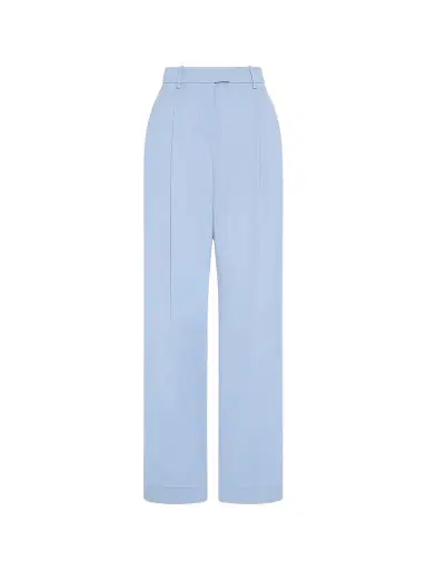 Another Tomorrow Women's Relaxed Wide Leg Pants - Sky - Size 12 | Thumbnail 1 Another Tomorrow Women's Relaxed Wide Leg Pants - Sky - Size 12 | Thumbnail 1