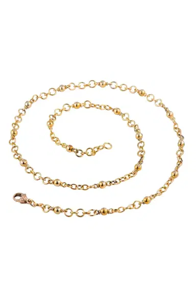 Sylva & Cie Diamond Dot Beaded Chain Necklace | Thumbnail 1