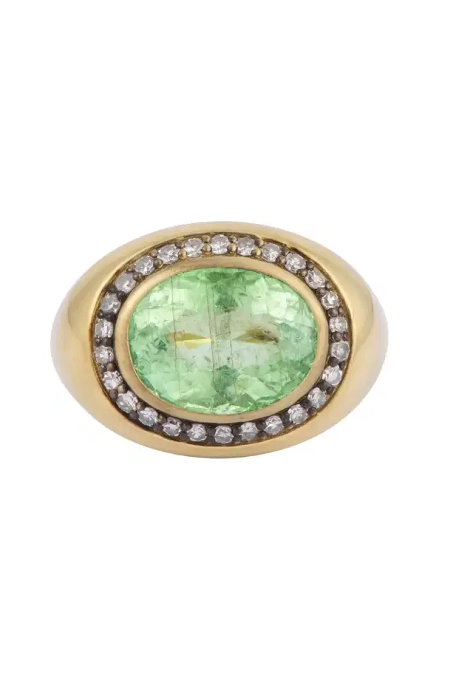 Sylva & Cie Diamond Pariaba Halo Ring