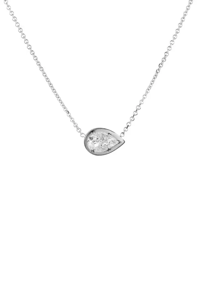 Sylva & Cie Diamond Pear Mosaic Necklace