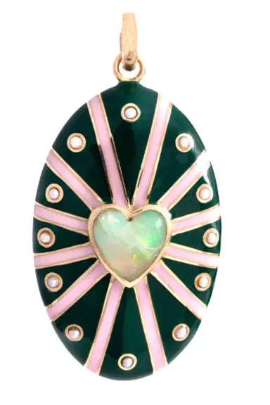 Storrow Opal Pearl Enamel Eleanor Charm | Thumbnail 1 Storrow Opal Pearl Enamel Eleanor Charm | Thumbnail 1