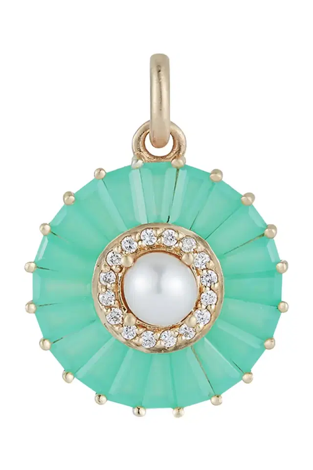 Storrow Pearl Diamond Chrysoprase Emily Charm