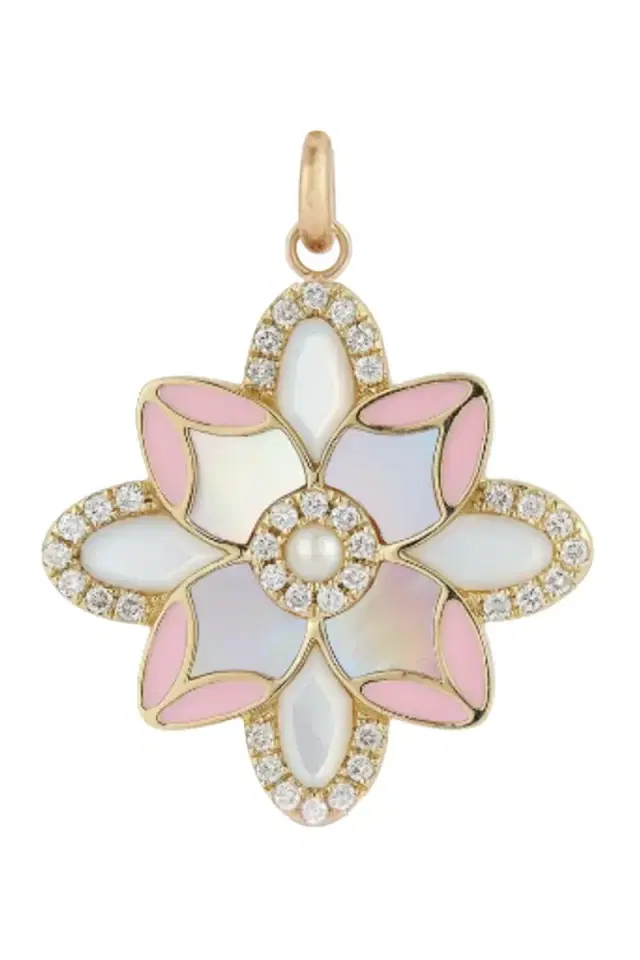 Storrow Violet Mixed Gemstone Large Charm
