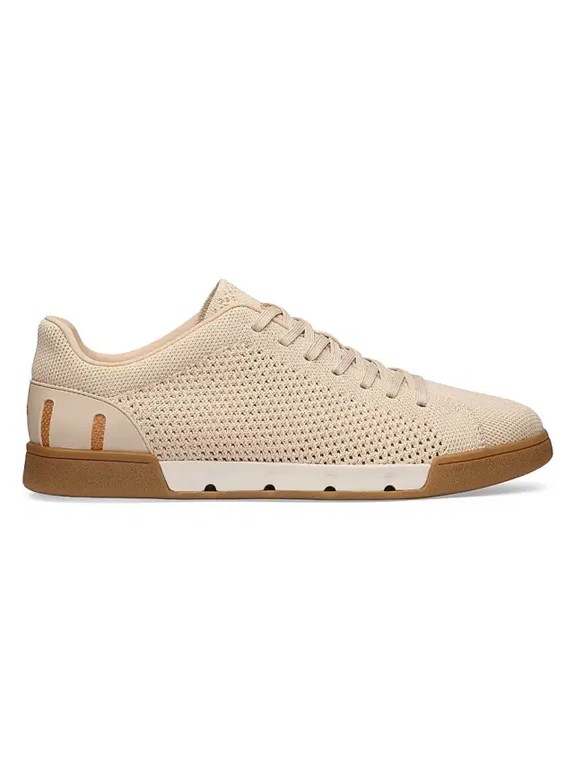 SWIMS Men's Breeze Tennis Knit Low-Top Sneakers - Warm Sand
