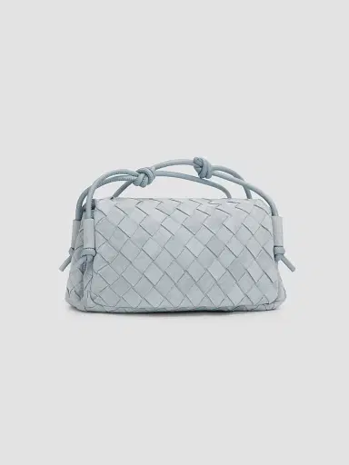 Bottega Veneta Women's Notturno Intrecciato Suede Pouch | Thumbnail 2 Bottega Veneta Women's Notturno Intrecciato Suede Pouch | Thumbnail 2