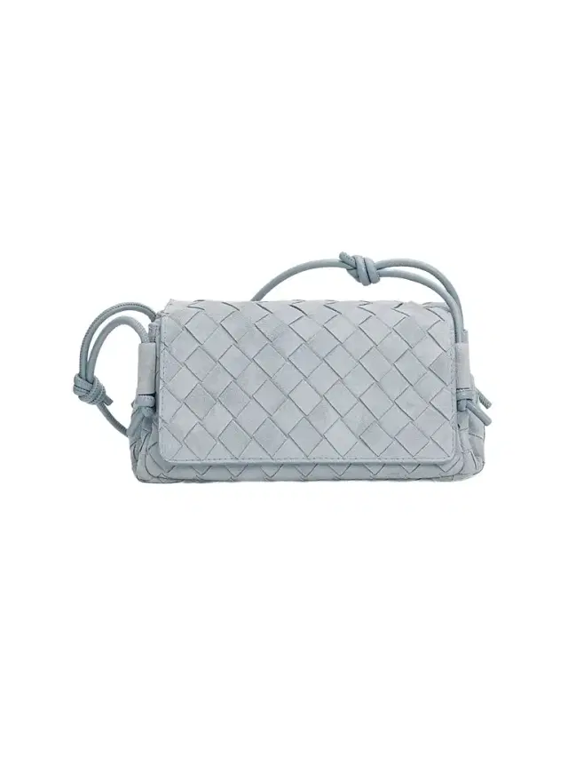 Women's Notturno Intrecciato Suede Pouch