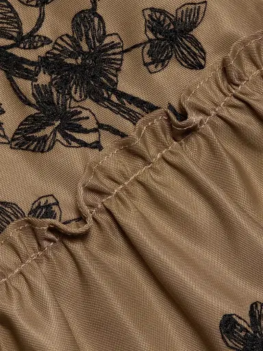 Cinq à Sept Women's Wildflower Whimsy Vernetta Midi-Dress - Brown Sandstone Black | Thumbnail 7
