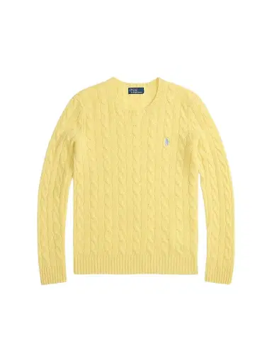 Polo Ralph Lauren Women's Julianna Cable-Knit Wool-Cashmere Sweater - Fall Yellow | Thumbnail 1