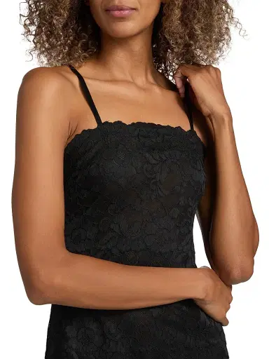 Natori Women's Peony Lace Nightgown - Black - Size Medium | Thumbnail 5 Natori Women's Peony Lace Nightgown - Black - Size Medium | Thumbnail 5
