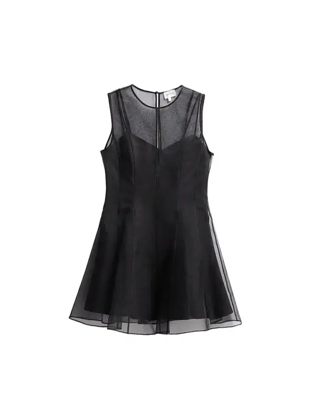 Milly Women's Ophelia Organza Mini Dress - Black