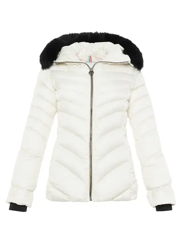 Gorski Women's Apres-Ski Jacket with Detachable Toscana Lamb Hood Trim - Ivory - Size Large