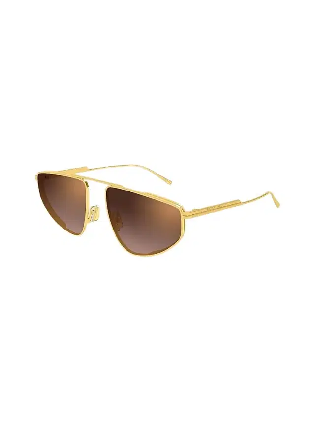 Bottega Veneta Women's Light Ribbon 59MM Geometric Sunglasses - Gold Brown