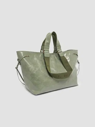 Isabel Marant Women's Wardy Leather Tote - Sage | Thumbnail 3