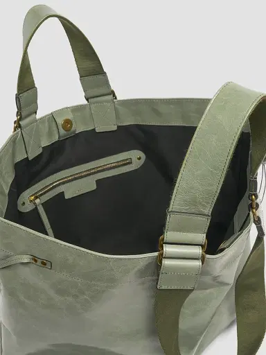 Isabel Marant Women's Wardy Leather Tote - Sage | Thumbnail 4