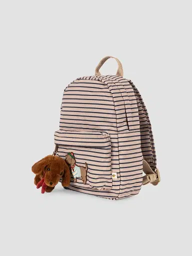 Konges Slojd Kid's Nohr Striped Mini Backpack - Stripe Lamer | Thumbnail 2