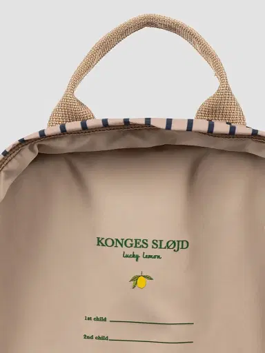 Konges Slojd Kid's Nohr Striped Mini Backpack - Stripe Lamer | Thumbnail 6