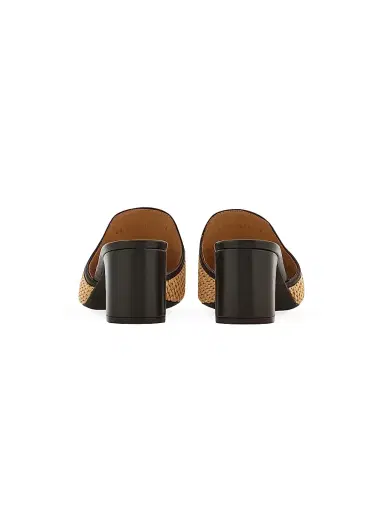 Ferragamo Women's Rexy 55MM Raffia Block-Heel Mules | Thumbnail 3 Ferragamo Women's Rexy 55MM Raffia Block-Heel Mules | Thumbnail 3