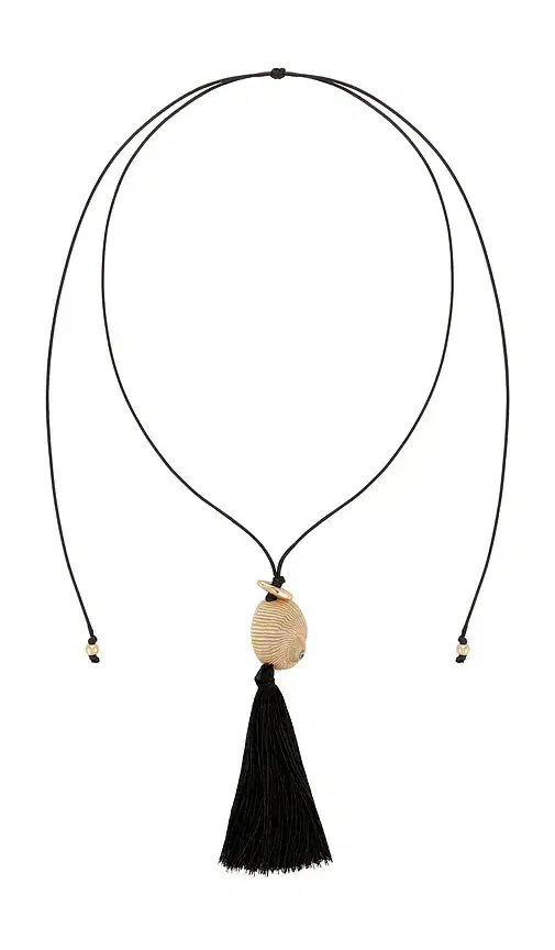 8 Other Reasons Bold Shell Pendant And Long Tassel Accent Statement Necklace