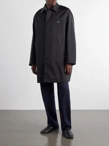 Loewe Logo-Embroidered Twill Trench Coat - Men | Thumbnail 3