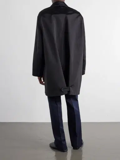 Loewe Logo-Embroidered Twill Trench Coat - Men | Thumbnail 4