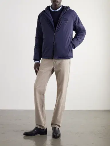 Burberry Logo-Appliquéd Shell Hooded Jacket - Men | Thumbnail 2