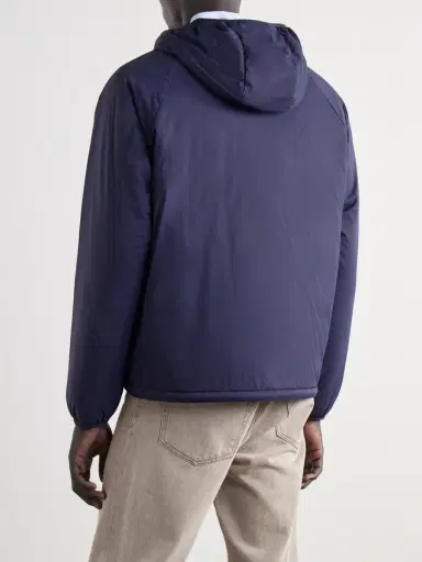 Burberry Logo-Appliquéd Shell Hooded Jacket - Men | Thumbnail 4