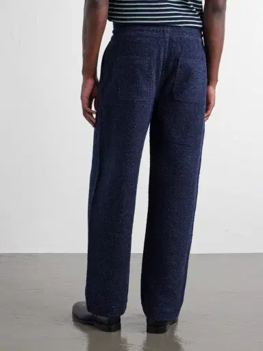 Loewe Wide-Leg Cotton-Blend Terry Drawstring Trousers - Men | Thumbnail 4