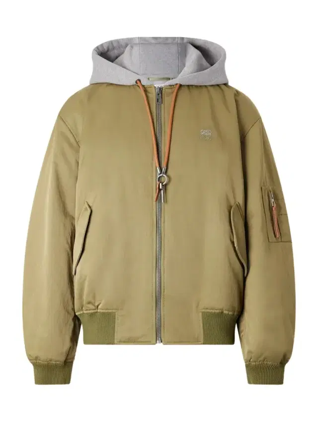 Loewe Anagram-Embroidered Leather and Jersey-Trimmed Satin Bomber Jacket - Men