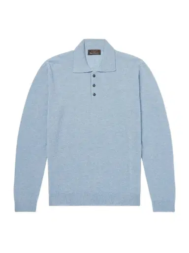 Slowear Cashmere-Blend Polo Sweater - Men | Thumbnail 1