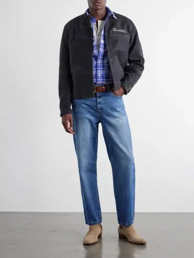 RRL Logo-Embroidered Cotton Bomber Jacket - Men | Thumbnail 2 RRL Logo-Embroidered Cotton Bomber Jacket - Men | Thumbnail 2