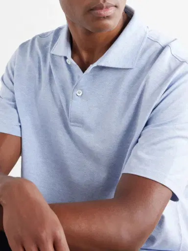 Peter Millar Excursionist Cotton-Blend Herringbone Polo Shirt - Men | Thumbnail 5