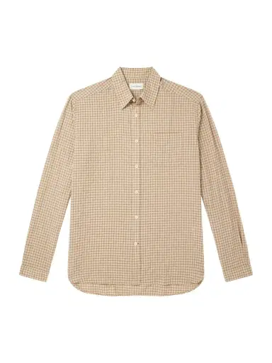 Oliver Spencer Checked Cotton-Blend Seersucker Shirt - Men | Thumbnail 1