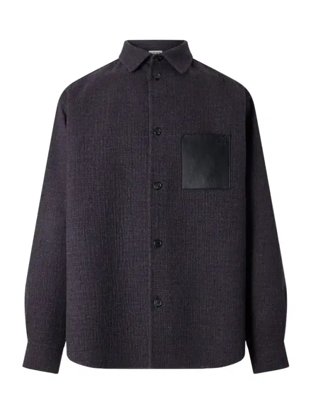 Loewe Leather-Patched Wool and Silk-Blend Overshirt - Men
