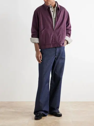A.PRESSE Silk-Blend Gabardine Bomber Jacket - Men | Thumbnail 2