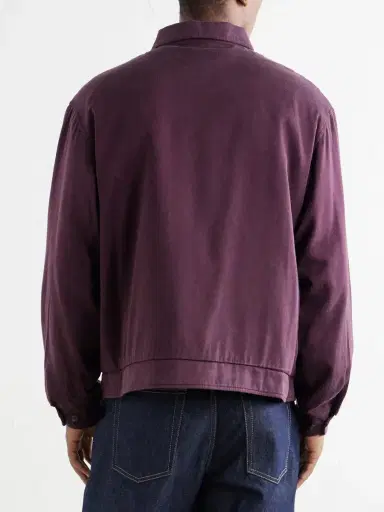 A.PRESSE Silk-Blend Gabardine Bomber Jacket - Men | Thumbnail 3