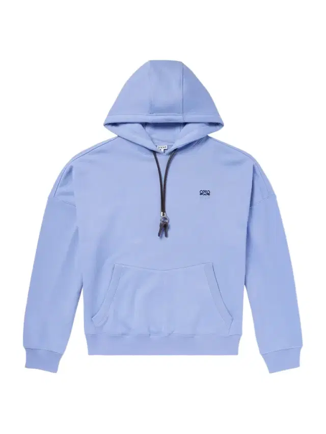Loewe Anagram-Embroidered Leather-Trimmed Cotton-Jersey Hoodie - Men