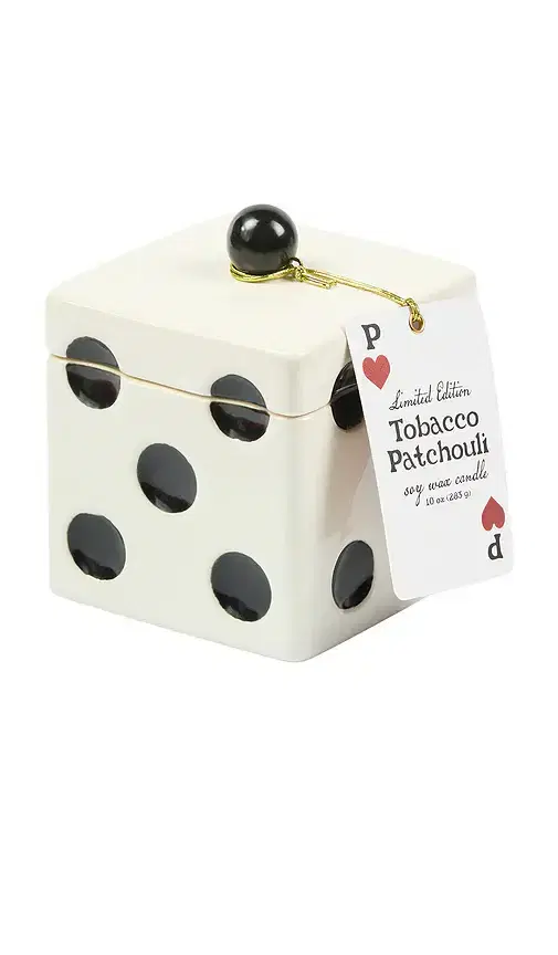 Paddywax Lucky Dice Ceramic Candle
